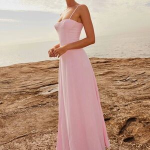 Angelina Linen Maxi Dress - Peppermayo